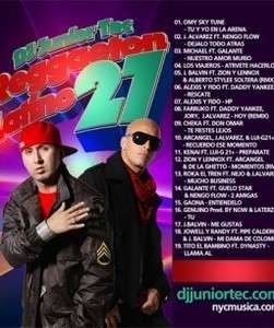 DJ Junior Tec Reggaeton Latino 27 Mixtape CD  