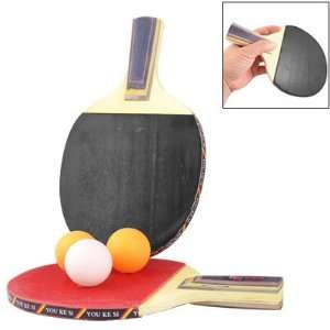   Pingpong Racket Table Tennis Paddle Bat w 3 Balls