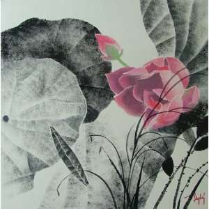  Gouache Hand drawing Painting   Wild Big Lotus   Artist 