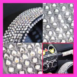 Beauty 6mm Dot Say It In Crystals Rhinestones Car DIY Decal Decor 