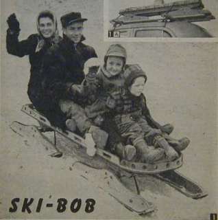 Ski Bob Bobsled w/ Ski type runners How To build PLANS  