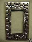 A06, Tin Rocker Switch Plate Cover   Antique Silver Finish