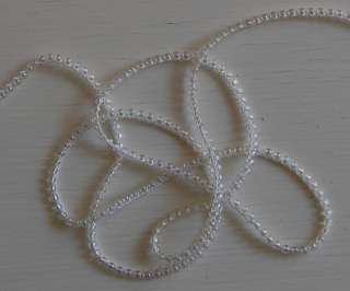 BEAUTIFUL VINTAGE PEARLY BEADED ROPE CORD BRAID  