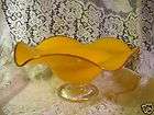 Crystal Candy bowl and Crystal Apple, With Gold Stem  