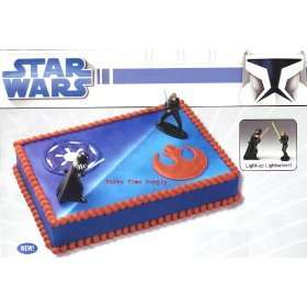 STAR WARS Darth Luke light up saber cake kit topper NEW  
