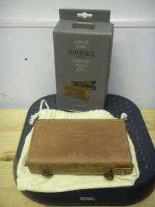 Brooks Saddles D Shaped Tool Bag, Antique Brown, NEW  