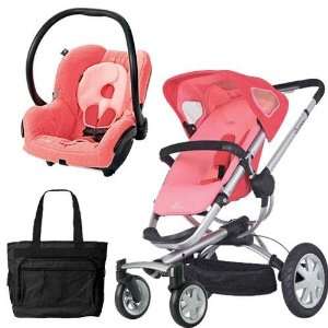   CV155BFX Buzz 4 Travel System in Pink Blush with a Diaper Bag Baby