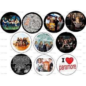  Set of 10 Paramore Pinback Buttons Pins 