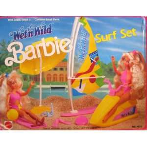    1989 Barbie Doll Wet N Wild Surf Set Play Set Toys & Games