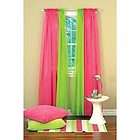 LIME GREEN SHEER CURTAIN PANELS 2 PANELS 59 X 84 NEW