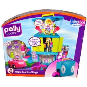 Polly Pocket Magic Fashion Stage with Pop N Lock Fashions