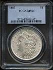 1887 PCGS MS64 Morgan Silver Dollar k213