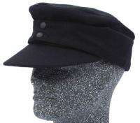 Winter ARMY Cadet M43 Hat Patrol Flat Top Earflap Black  