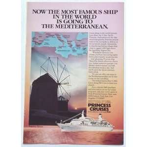  1985 Princess Cruises Pacific Princess Ship Print Ad (3642 