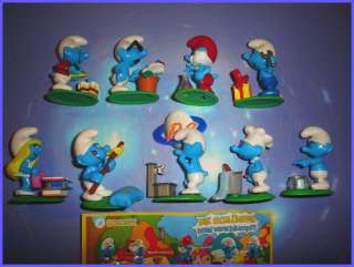   SURPRISE SET   THE SMURFS PEYO FIGURES COLLECTIBLES   GERMANY 2008