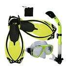 H2O Sporting Snorkeling Set Gear Silicone Dive Mask Dry Top Snorkel 