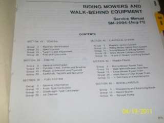 John Deere 55 56 57 Riding Mower & Snow Blower Manual  