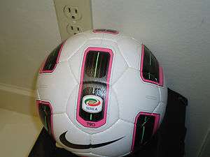 Nike Serie A T90 Tracer LC Soccer Ball (White/ Pink/ Black Size 5 
