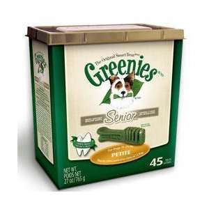  Greenies Senior Petite Dog Chew Treats 27 oz canister 45 