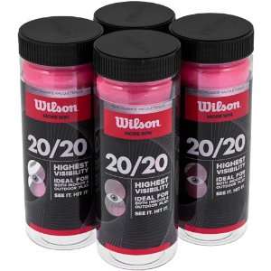  Wilson 20/20 Racquetballs 4 Cans Wilson Racquetball Balls 