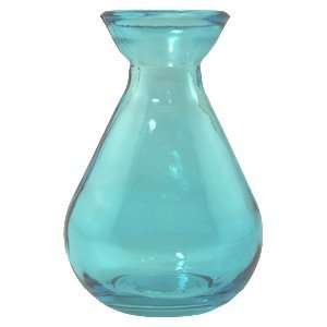    Aqua Teardrop Reed Diffuser Bottle, Recycled Glass