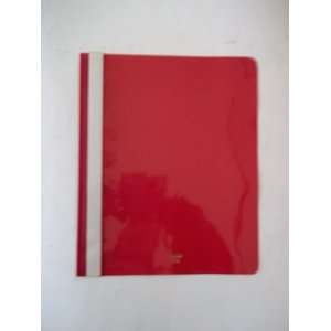  Report Binder Red 1/2 Capacity 11 x 8 1/2 Sheets With Clear Cover 