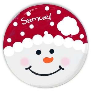  Red Snow Face Personalized Melamine Plate