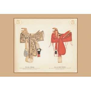  Texas and Red Texas Saddles 24X36 Giclee Paper