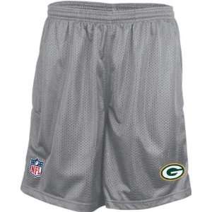    Green Bay Packers Grey Coaches Mesh Shorts