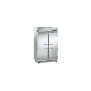   G20100   Reach In 2 Section Refrigerator w/ Half Solid Doors, Export