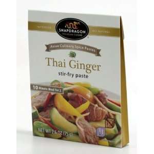 Snapdragon Stir Fry Paste, Thai Ginger, 2.6 Ounce (Pack of 6)  