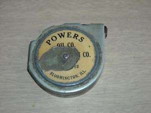 Vintage Tape Measure Master 906 6 Foot Powers Oil Co.  