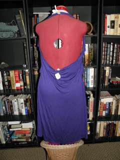 Liz lange maternity ruffle dress xxl 24w purple  