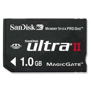  1GB Sandisk Ultra II 80x Memory Stick Pro Duo Electronics
