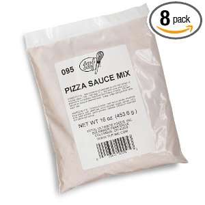 Total Ultimate Foods Pizza Sauce Mix, 16 Ounce Pouch (Pack of 8 