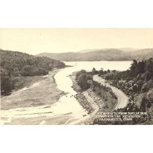 1930s Vintage Postcard View South from Saville Dam Compensating 