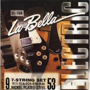  La Bella Electric Seven String Guitar Regular, .009   .053 