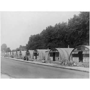 Row of Air Raid Shelters Which were Used to Temporarily House Bombed 