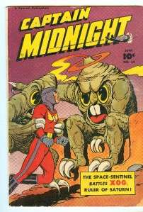 CAPTAIN MIDNIGHT No. 64 GOOD+ Science Fiction Cover  
