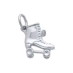    Rembrandt Charms Roller Skate Charm, 14K White Gold Jewelry
