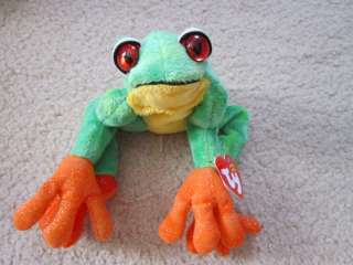 2001 Ty Panama Beanie Baby Frog with Tags Retired MINT  