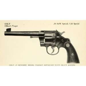  1948 Print .38 Colt Officers Model Target Revolver Smith Wesson 