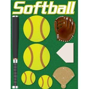   Collection   3 Dimensional Stickers   Softball Arts, Crafts & Sewing