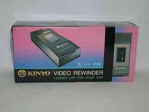 New in box Kinyo Video VHS,VCR Cassette Rewinder, Model UV 413  