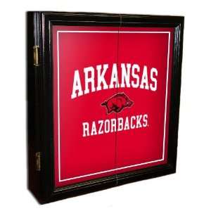   Razorbacks Mvp Dart Cabinet W/Bristle Board