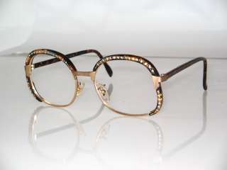 Vintage rhinestone eyeglasses frame of the 70s GIPSY  