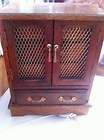   Retro Music Musical Wood Wooden Jewelry Box Chest With Drawers & Doors