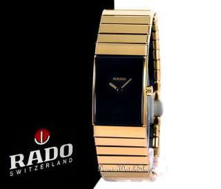 NEW RADO CERAMICA GOLD TONE LADIES WATCH R21895152  