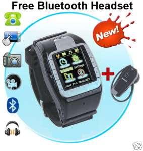 New Unlocked Cell Phone Wrist Watch Mobile with Touchscreen Camera  