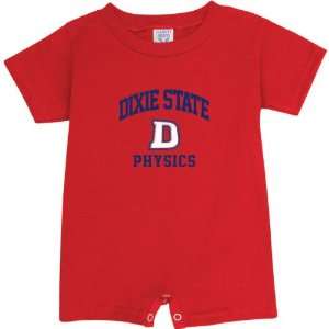  Dixie State Red Storm Red Physics Arch Baby Romper Sports 